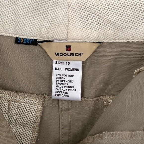 Woolrich Straight Leg Khakis High Rise Hiking Pants 3XDry Stretchy Mesh Cotton - Picture 5 of 14